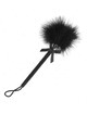 kink - masajeador de cuerda de nailon con plumas para cosquillas y lazo negro 25 cm