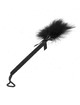 kink - masajeador de cuerda de nailon con plumas para cosquillas y lazo negro 25 cm