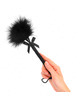 kink - masajeador de cuerda de nailon con plumas para cosquillas y lazo negro 25 cm