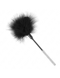 Penacho Kink Strass Preto 27 cm