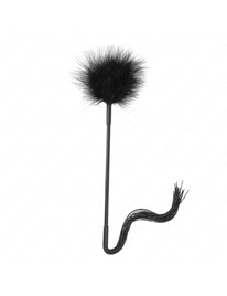 kink - silicone whip with feathers for tickle 47 cm