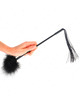 kink - silicone whip with feathers for tickle 47 cm