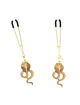 Pinças para Mamilos Kink Cobra Dourado 6 cm