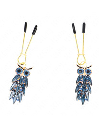 kink - owl pendant nipple clamps 6 cm