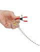 kink - pinzas para pezones y clÍtoris rojas con cascabel dorado y cadena 30 cm