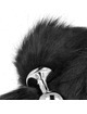 Kink - plug anal talla m 8 x 3.5 cm con cola sintÉtica 40 cm negro