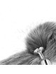 Kink - anal plug size s 7 x 3 cm with synthetic tail 40 cm grey