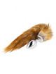 Kink - anal plug size l 10 x 4 cm with synthetic tail 40 cm brown