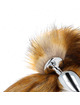 Kink - anal plug size l 10 x 4 cm with synthetic tail 40 cm brown