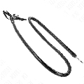 Chicote Kink Longo Brilhante Preto 138 cm