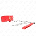Coleira Kink Diamond com Trela Vermelho