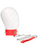 kink - red diamond necklace with belt 65 cm ajdustable 35-51 cm x 7 cm