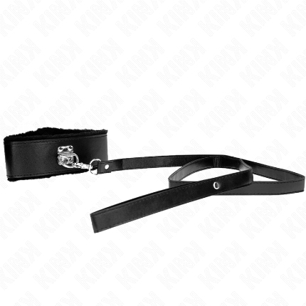 Coleira Kink Spikes com Trela Preto