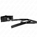 Coleira Kink Spikes com Trela Preto