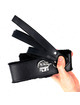 Kink - necklace with leash 116 cm with silver studs model 4 black adjustable 40-48 cm x 6 cm