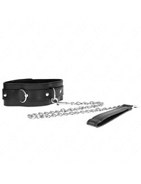 kink - collar con correa 65 cm negro 54 x 4.5 cm