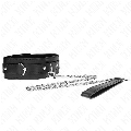 kink - collar with belt 65 cm with strap black 54 x 4.5 cm