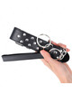kink - ring rivet strap necklace with belt 65 cm black adjustable 36-50 cm x 3.8 cm