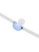 Kink - mordaza forma chupete 5.5 x 4 cm celeste ajustable 43-60 cm