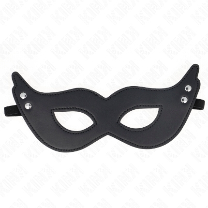 kink - leatherette mask with rivets model 1 26 x 8 cm