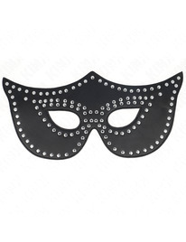 kink - leatherette mask with rivets model 2 30 x 12 cm