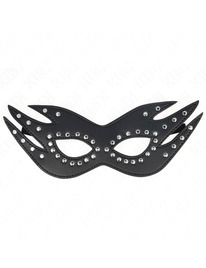 kink - leatherette mask with rivets model 3 26 x 9.5 cm