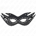 kink - leatherette mask with rivets model 3 26 x 9.5 cm