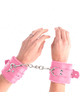Algemas Kink Couro Rosa