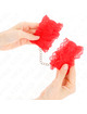 Kink - muÑequeras elÁsticas de encaje rojo