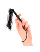 kink - mini silicone whip with 6 black beads 26 cm