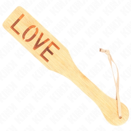 kink - pala de bambÚ palabra love 32 x 5.5 cm