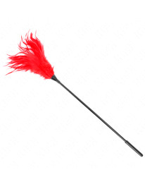 kink - multiple red tickle feathers 45 cm
