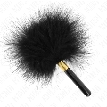 kink - plumas para cosquillas metal dorado negra 18 cm