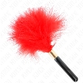 kink - plumas para cosquillas metal dorado rojo 18 cm
