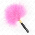 kink - plumas para cosquillas metal dorado fucsia 18 cm