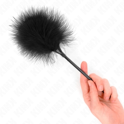 kink - black tickle feathers used for the bondage kit 27 cm
