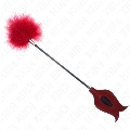 kink - plumas para cosquillas con paleta forma de rosa 38 cm