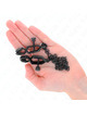 kink - flat chain nipple clamps black 30 cm