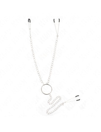 kink - triple nipple and clit clamps with chain model 1