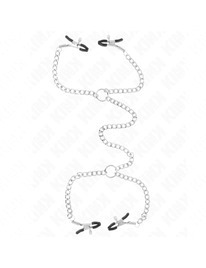 Pinças para Mamilos Kink com Corrente e Anéis 14 cm