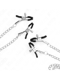 kink - 4 nipple and clit clamps adjustable silver