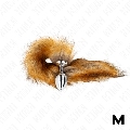 kink - plug anal talla m 8 x 3.5 cm con cola sintÉtica 40 cm marrÓn