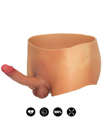 hidden desire - alter ego bÓxer con pene 18 cm natural talla s/m