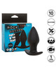 calexotics - rock bottom perfect plug anal 10 vibraciones silicona negro