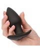 calexotics - rock bottom perfect anal plug 10 vibrations silicone black