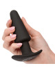 calexotics - rock bottom plug anal cÓnico 10 vibraciones silicona negro