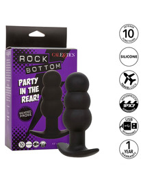 Plug Anal Calexotics Rock Bottom Sphere com Vibração Preto