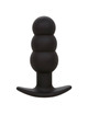 calexotics - rock bottom beaded anal plug 10 vibrations silicone black