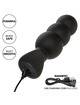 calexotics - rock bottom beaded anal plug 10 vibrations silicone black