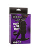 calexotics - rock bottom beaded anal plug 10 vibrations silicone black